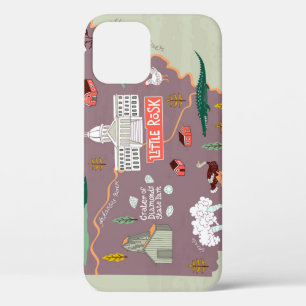Arkansas Illustriert: USA Travel Map Case-Mate iPhone Hülle