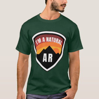 Arkansas Im natürlichen Abzeichen T-Shirt