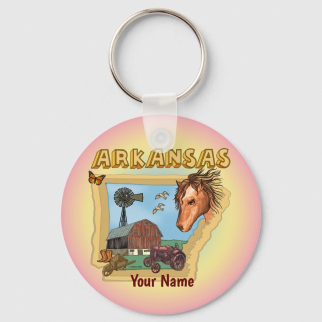 Arkansas individuelle Name Schlüsselanhänger (Vorderseite)