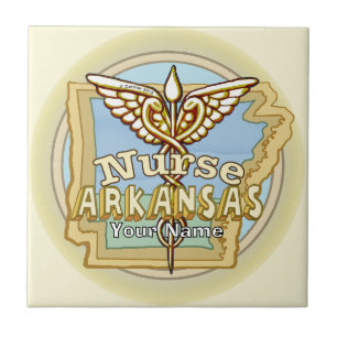 Arkansas Infirmière Caducée carreau