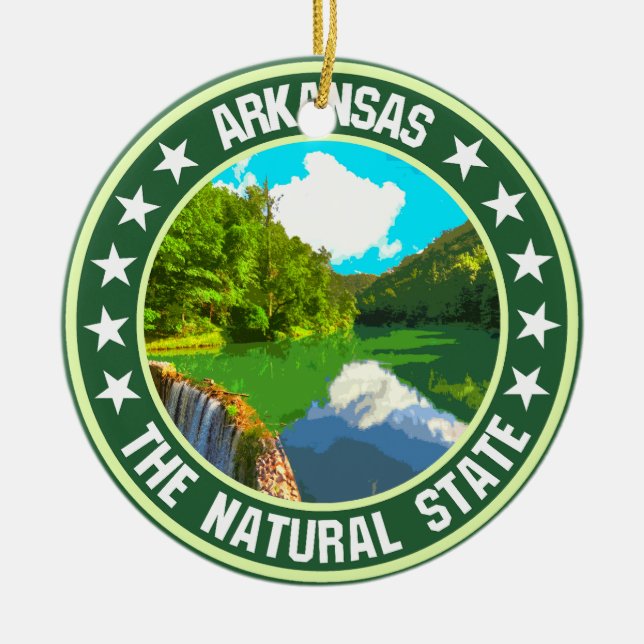 Arkansas Keramik Ornament (Vorne)