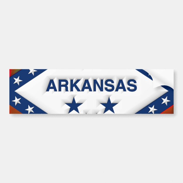 Arkansas-Kunst Autoaufkleber (Vorne)