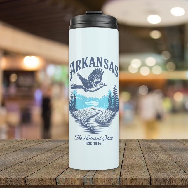 Arkansas – Land of Natural Wonders Thermosbecher (Von Creator hochgeladen)