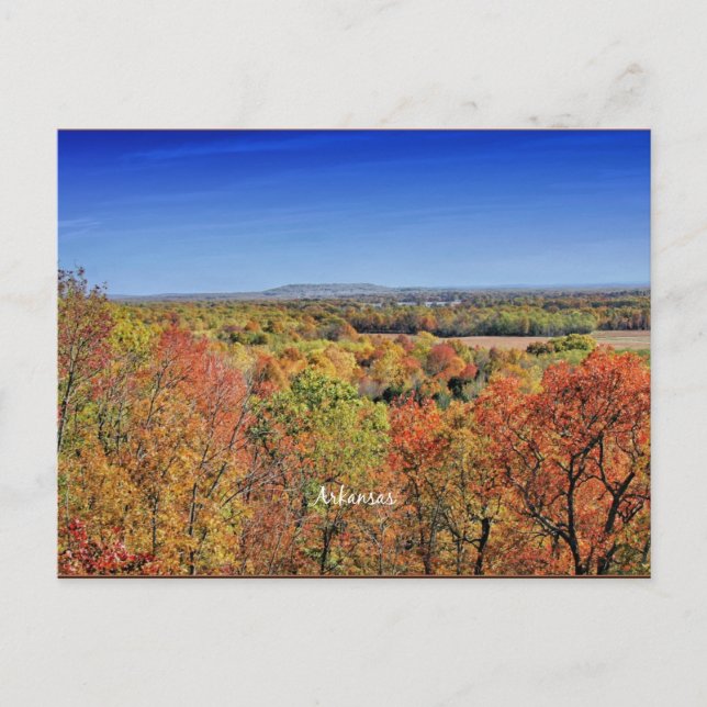 Arkansas Landschaft, Herbst Postkarte (Vorderseite)