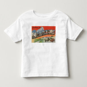 Arkansas (Landschaftsszene) - großer Buchstabe Kleinkind T-shirt