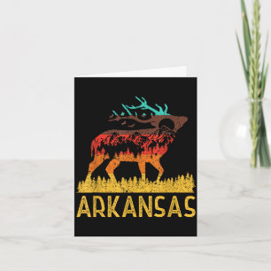 Arkansas - Liebe Natur Vintage Wandern 70er 80er  Karte