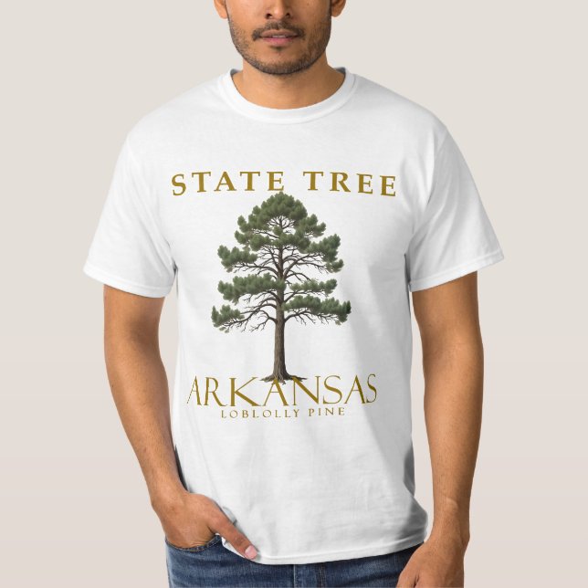 Arkansas Loblolly Pine Tree Design T-Shirt (Vorderseite)