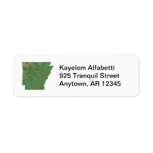 Arkansas Map Rücksendeadresse