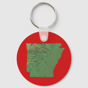 Arkansas Map Schlüsselanhänger