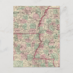 Arkansas, Mississippi und Louisiana Postkarte