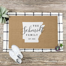 Arkansas Monogram Staat Doormat Fußmatte
