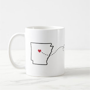 Arkansas nach Colorado - Heart2Heart Coffee Tasse