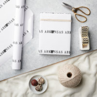 Arkansas Name mit Staat-formatiertem Letter