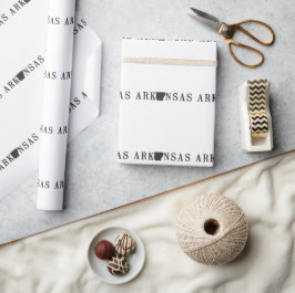 Arkansas Name mit Staat-formatiertem Letter Geschenkpapier