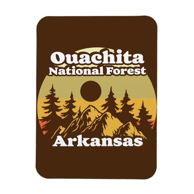 Arkansas National Forest Ouachita Magnet (Vertikal)