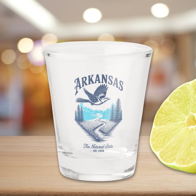 Arkansas – Nature’s Playground Schnapsglas (Von Creator hochgeladen)