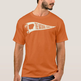 Arkansas Pennant Der natürliche Staat Tan T-Shirt