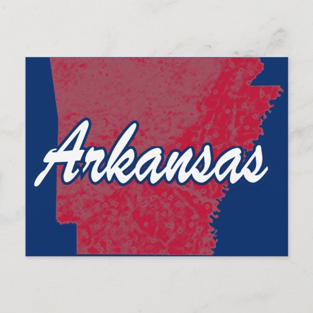 Arkansas Postkarte (Vorderseite)