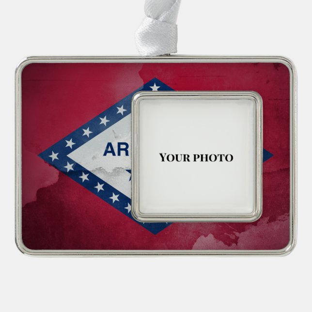 Arkansas Rahmen-Ornament Silber (Vorderseite)