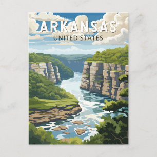 Arkansas Reise Kunst Vintage Postkarte