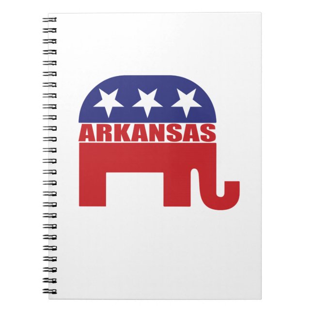 Arkansas-Republikaner-Elefant Notizblock (Vorderseite)