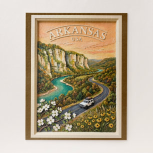 Arkansas Roadtrip Vintage Ozark Flusslandschaft