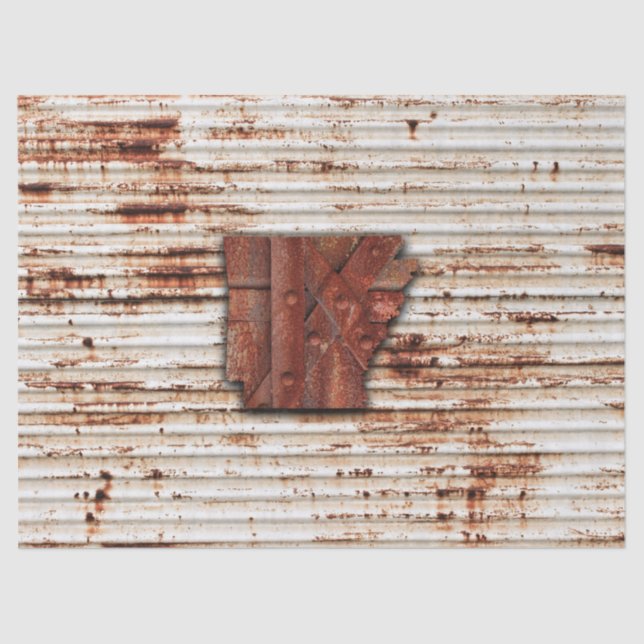 Arkansas rosa Form Seidenpapier (Vorderseite)