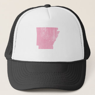 Arkansas rosa Vintager Grunge Truckerkappe