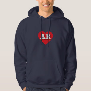 Arkansas Rotes Herz - I Liebe AR Hoodie