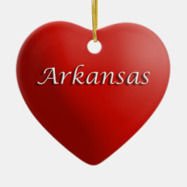Arkansas Rotes Herz Keepake Ornament