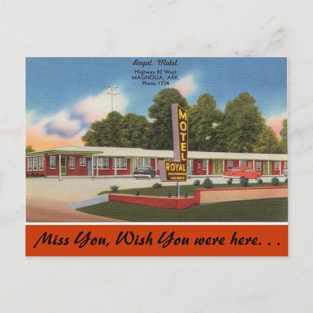 Arkansas, Royal Motel Postkarte (Vorderseite)