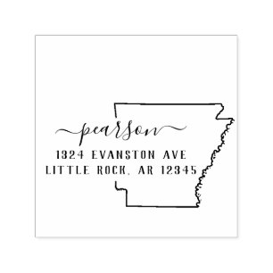 Arkansas-Rücksendeadresse-Briefmarke Selbst-Mit Permastempel
