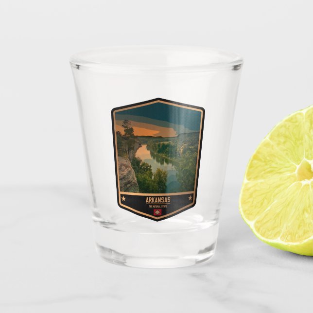 Arkansas Schnapsglas (Vorderseite)