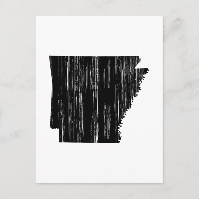 Arkansas Staat Kontur Postkarte (Vorderseite)