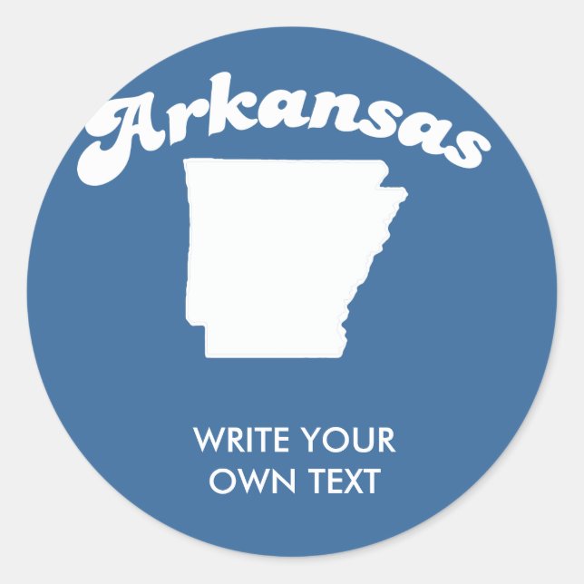 ARKANSAS STAAT MOTTO T - SHIRT T - Shirt Runder Aufkleber (Vorderseite)
