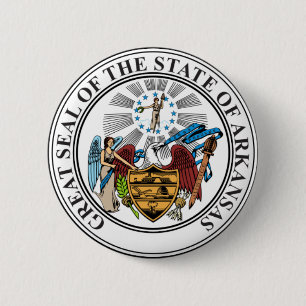 Arkansas Staat Siegel Button