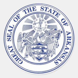 Arkansas Staat Siegel Sticker
