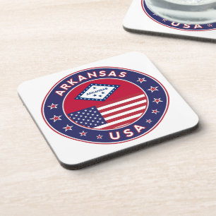 Arkansas, Staaten der USA Getränkeuntersetzer