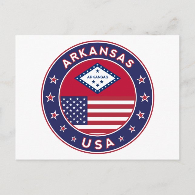 Arkansas, Staaten der USA Postkarte (Vorderseite)