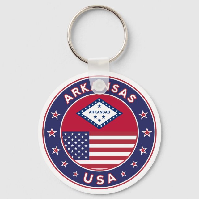 Arkansas, Staaten der USA Schlüsselanhänger (Vorderseite)