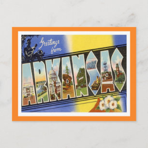 Arkansas Staaten Postkarte