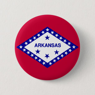Arkansas-Staats-Flagge Button