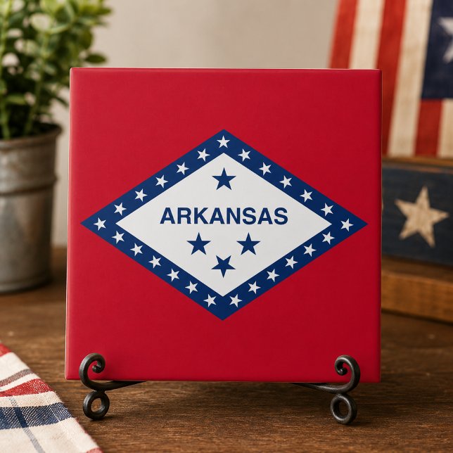 Arkansas State Flag Fliese (Arkansas State Flag Tile)