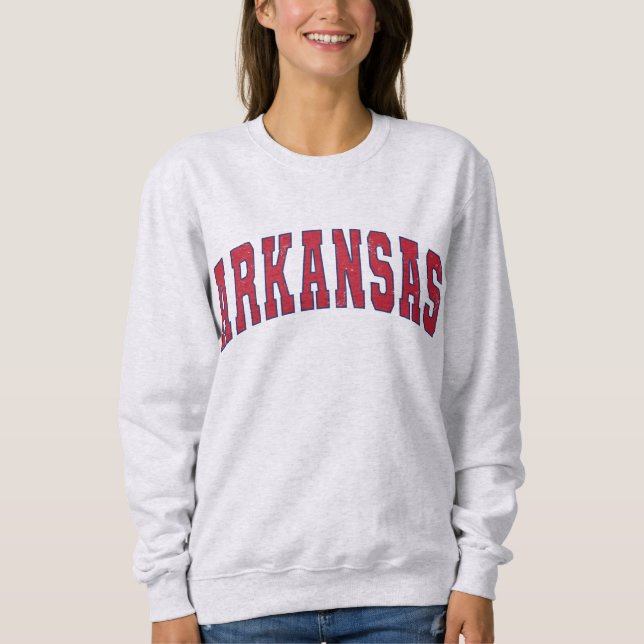 Arkansas State Vintage College Style Sweatshirt (Devant)