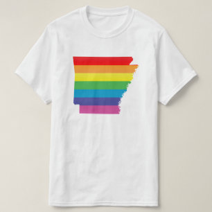arkansas stolz. gestreift. T-Shirt