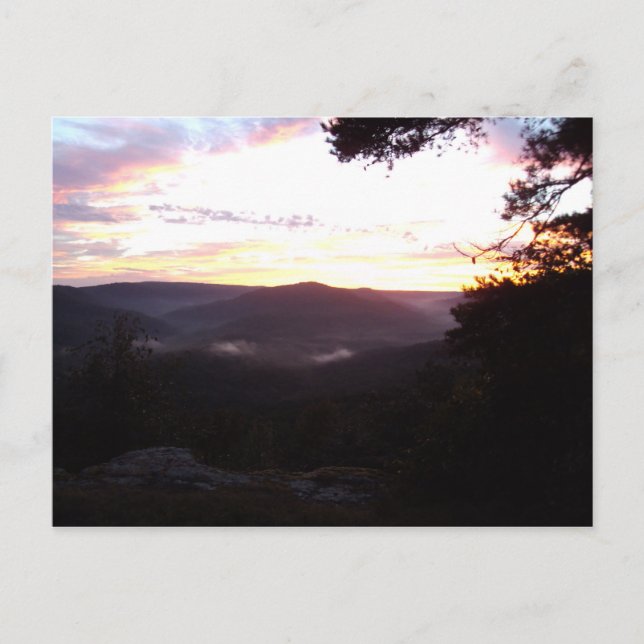 Arkansas Sunset Postkarte (Vorderseite)