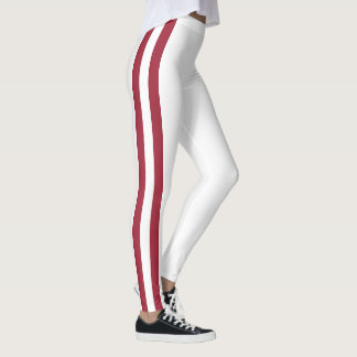 Arkansas Teamgeist, Rot und Weiß Leggings