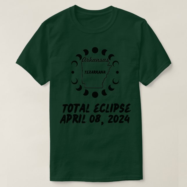 Arkansas Total Eclipse 2024 TShirt (Design vorne)