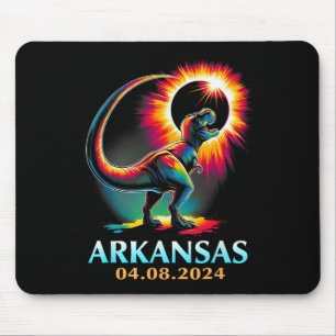 Arkansas Totality Total Solar Eclipse 2024 T Rex D Mousepad