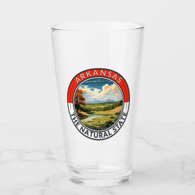 Arkansas Travel Art Abzeichen Glas (Vorderseite)